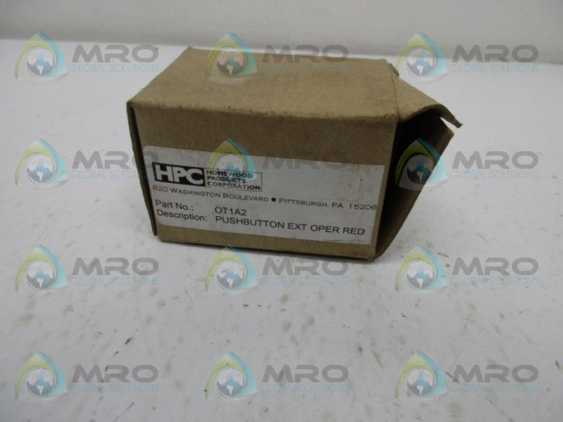 HPC OT1A2 PUSHBUTTON EXT OPERATOR RED  NSMP
