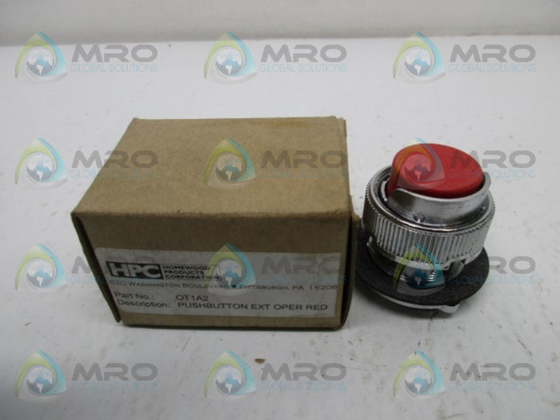 HPC OT1A2 PUSHBUTTON EXT OPERATOR RED  NSMP