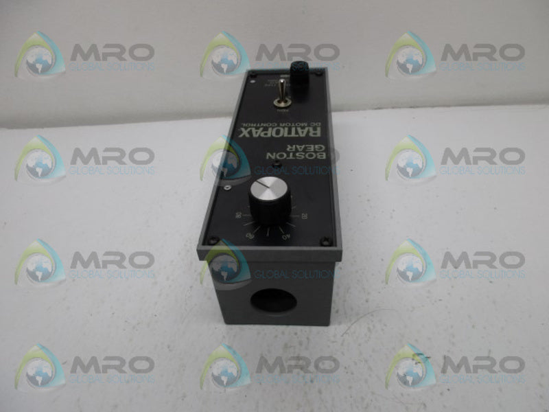 BOSTON GEAR MODEL RP1 DC DRIVE RATIOPAX  NSNP