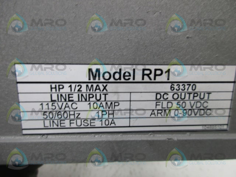 BOSTON GEAR MODEL RP1 DC DRIVE RATIOPAX  NSNP