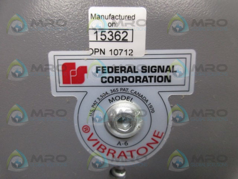 INDUSTRIAL SPARE PART MODEL A-6 GONG COVER ONLY  NSNP