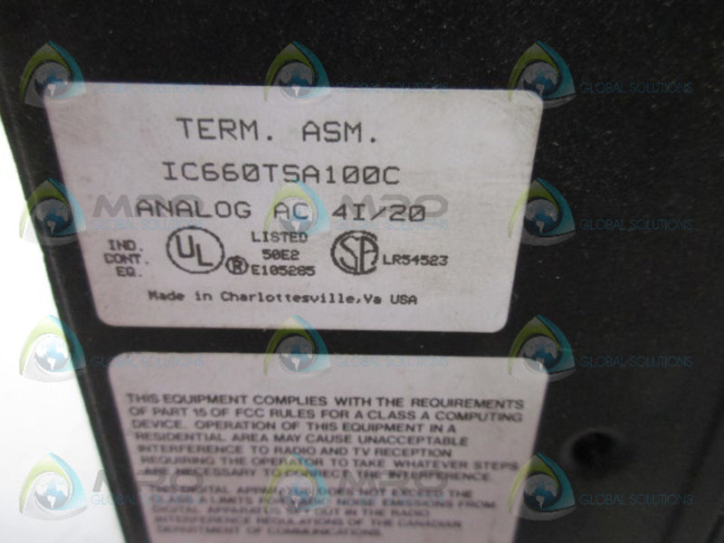 GE FANUC IC660T5A100C ANALOG MODULE  UNMP