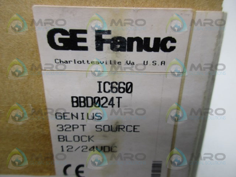 GE FANUC IC660BBD024T SRC I/O BLOCK  NSFS