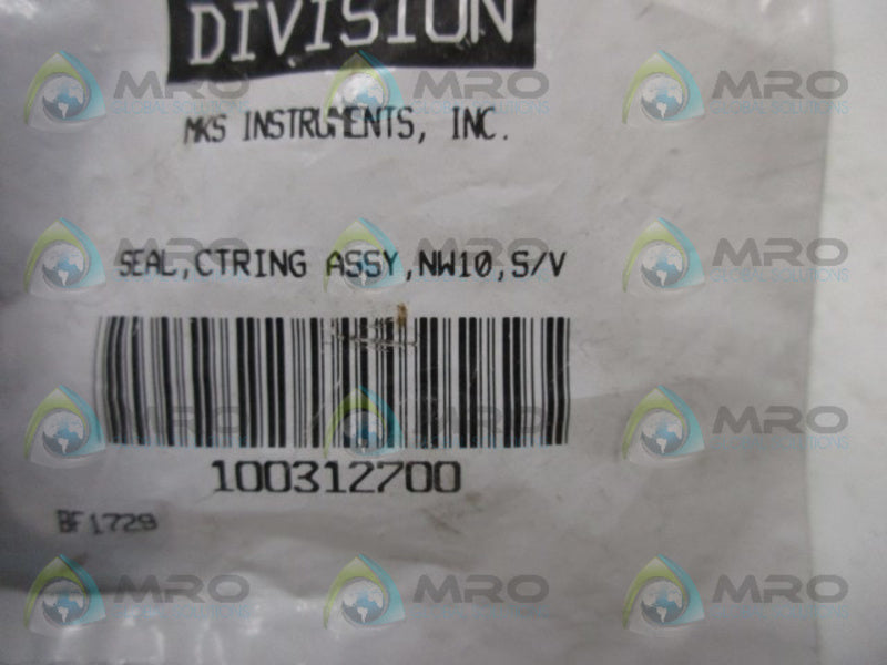 MKS INSTRUMENTS 100312700 CENTERING ASSEMBLY SEAL * NEW IN FACTORY BAG *