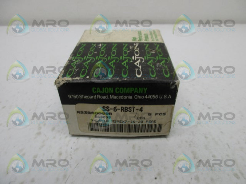 CAJON SS-6-RBST-4 STAINLESS STEEL PIPE FITTING (IN BOX)  NSNP