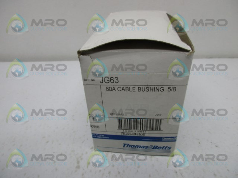 THOMAS & BETTS JG63 60A CABLE BUSHING 5/8"  NSMP