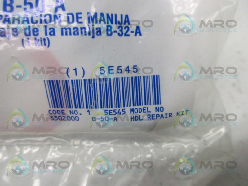 SLOAN B-50-A 5E545 HANDLE REPAIR KIT * NEW IN FACTORY BAG *