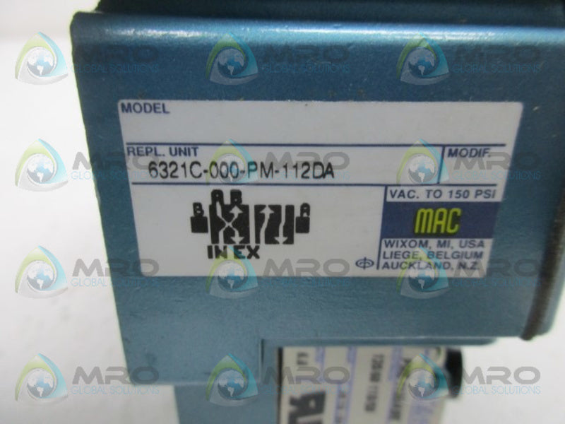 MAC 6321C-000-PM-112DA SOLENOID VALVE  NSNP