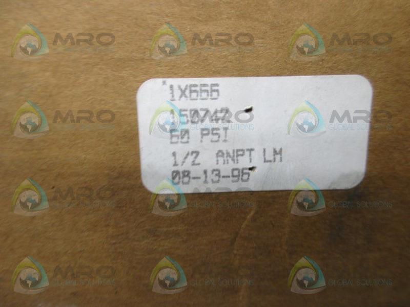 USG SOLFRUNT 1X666 PRESSURE GAUGE 0-60PSI  NSMP