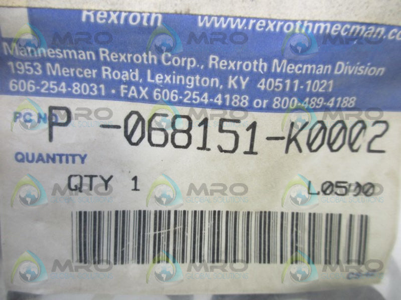 REXROTH P-068151-K0002 REBUILD KIT * NEW IN FACTORY BAG *