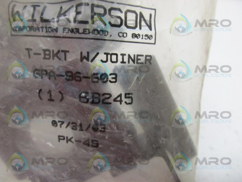 WILKERSON GPA-96-603 T BRACKET W/ JOINER * NEW IN FACTORY BAG *