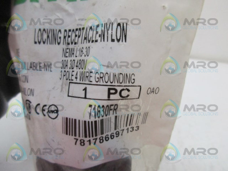 BRYANT 71630FR LOCKING RECEPTACLE * NEW IN FACTORY BAG *