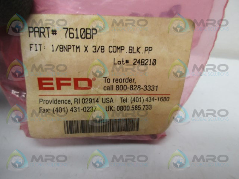 EFD 7610BP FITTING 1/8" NPT THREAD  NSMP