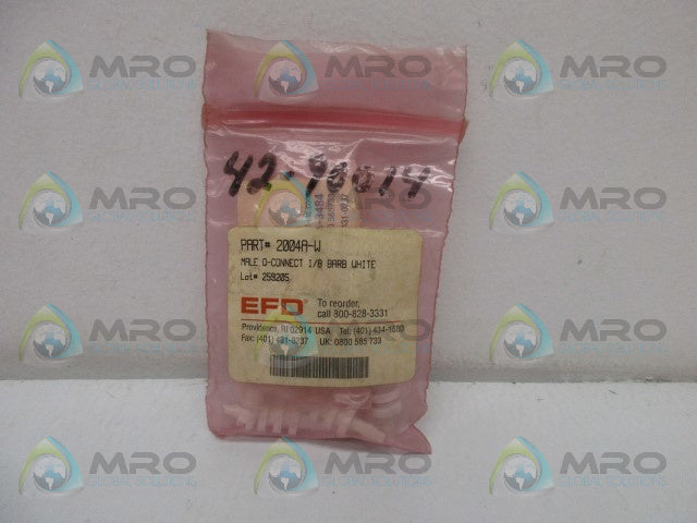 EFD 7610BP MALE Q-CONNECT 1/8" BARB WHITE * NEW IN BAG *