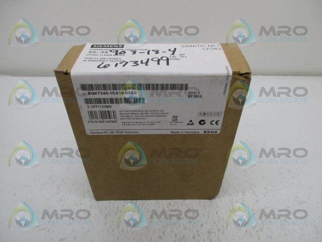 SIEMENS SIMATIC NET 6GK7343-1CX10-0XE0 COMMUNICATION MODULE * FACTORY SEALED *