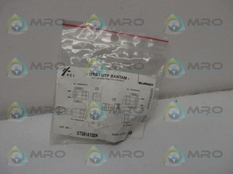 BRUNDY UTG61412SN CIRCULAR CONNECTOR RECEPTACLE  NSNP IN BAG