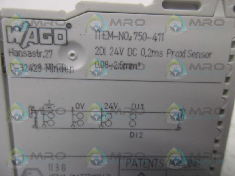 WAGO 750-411 PROXIMITY SENSOR  NSMP