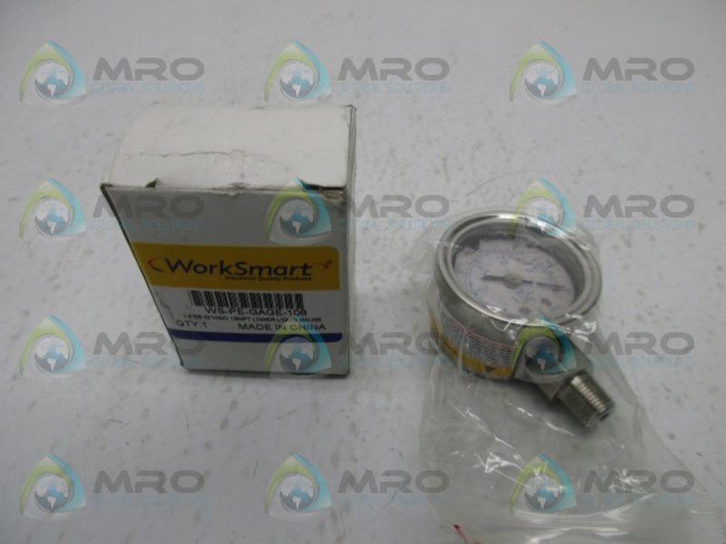WORKSMART WS-PE-GAGE-108 LIQUID PRESSURE GAUGE  NSMP