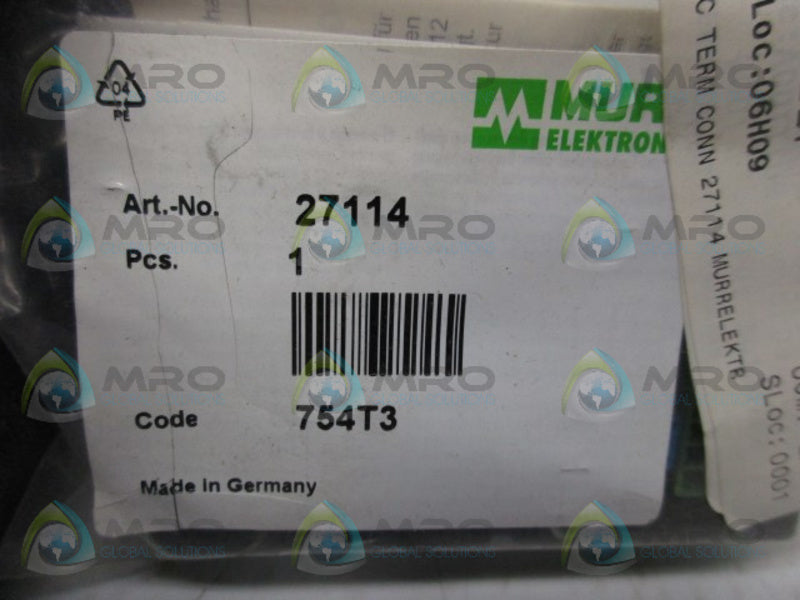 MURR ELEKTRONIK 27114 BASIC DISTRIBUTOR SENSOR/ACTUATOR * NEW IN FACTORY BAG *