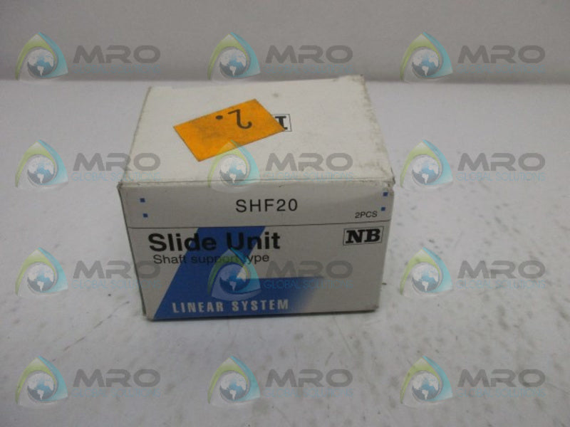 LINEAR SYSTEM SHF20 SLIDE UNIT (BOX OF 1)  NSMP