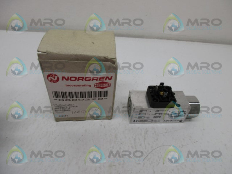 NORGREN 0880220 PRESSURE SWITCH 230V 3-30PSI  UNMP