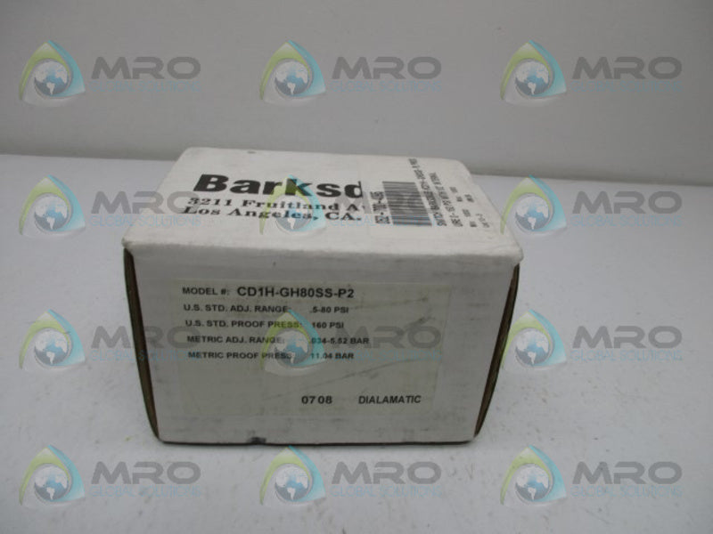 BARKSDALE CD1H-GH80SS-P2 DIAPHRAGM SWITCH  NSMP