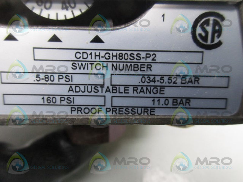 BARKSDALE CD1H-GH80SS-P2 DIAPHRAGM SWITCH  NSMP
