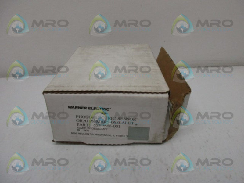 WARNER ELECTRIC 0R20PS-MAR5-06 PHOTOELECTRIC RETROREFLECTIVE  NSMP