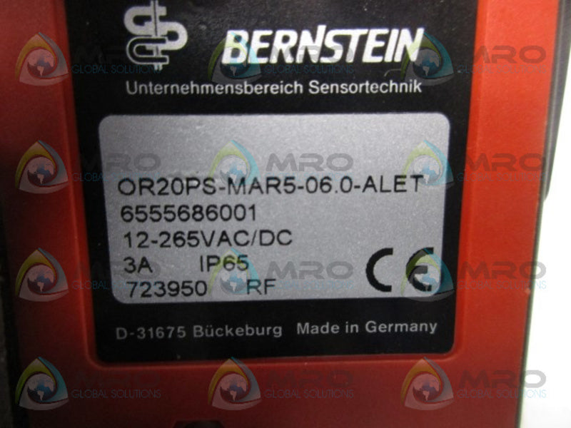 WARNER ELECTRIC 0R20PS-MAR5-06 PHOTOELECTRIC RETROREFLECTIVE  NSMP