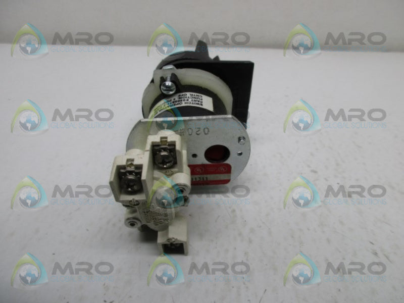 COOPER N2SW11311 SELECTOR SWITCH  NSNP