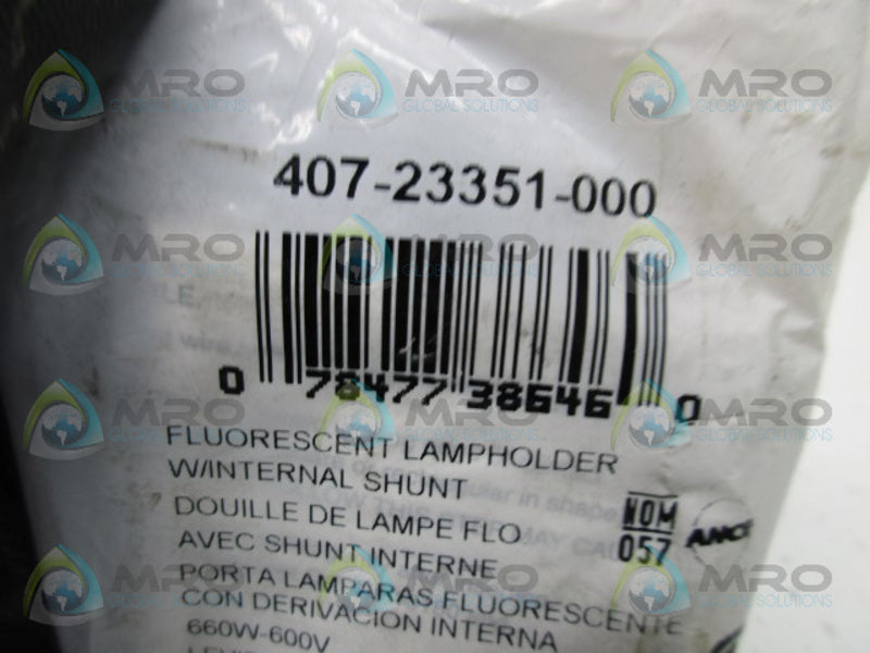 LEVITON 1F43YO FLUORESCENT LAMPHOLDER  NSMP