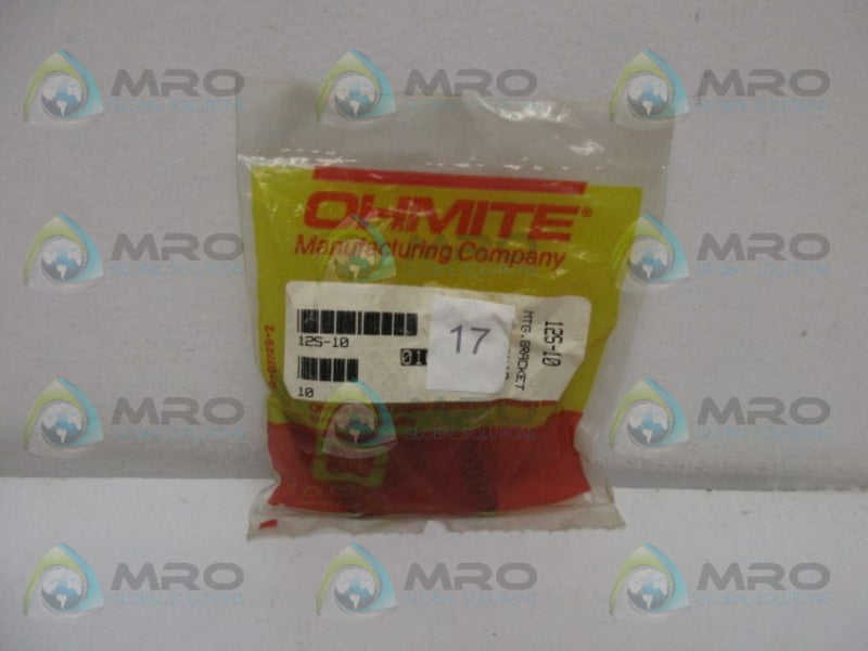 OHMITE 12S-10 RESISTOR MOUNTING BRAKCET (PK OF 10) * NEW IN FACTORY BAG *