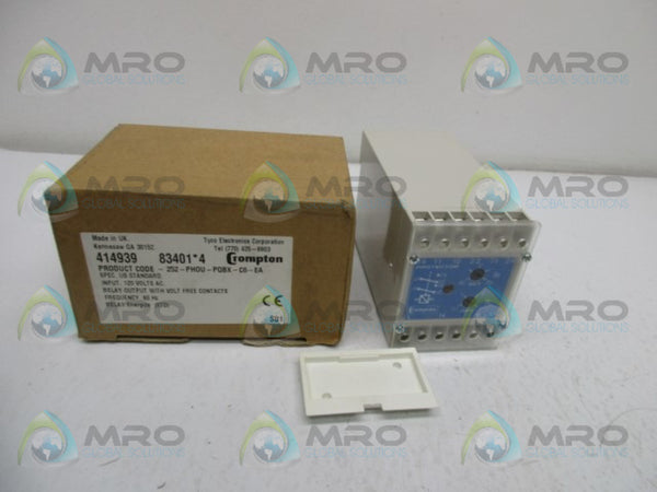 CROMPTON 252-PHOU-PQBX-C6-EA POWER TRIP RELAY 120V  NSMP
