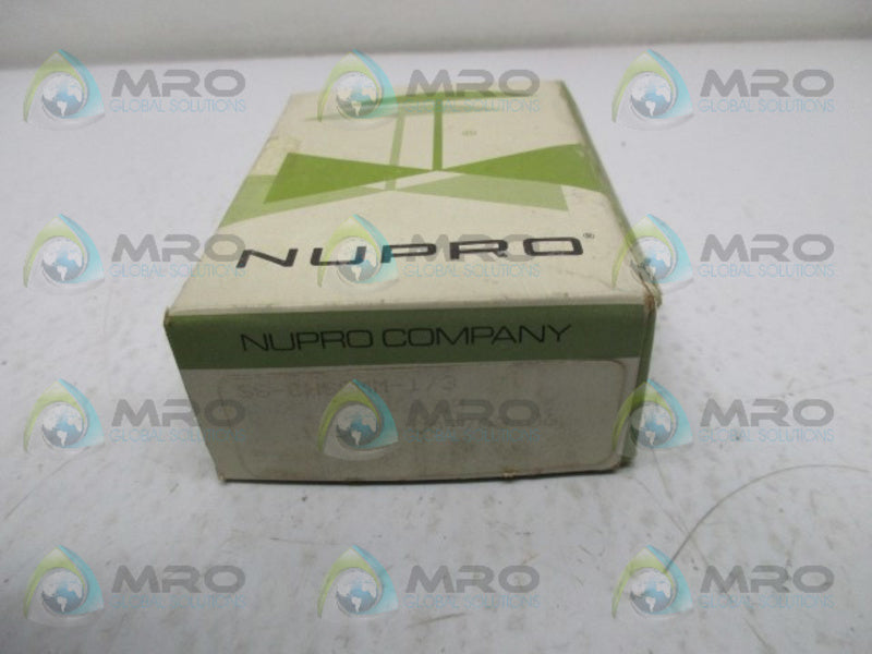 NUPRO SS-CHS8MM-1/3 CHECK VALVE FITTING  NSMP