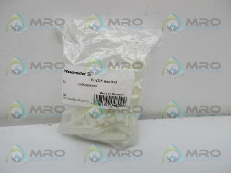 WEIDMULLER WAD5 CONNECTOR MARKER BLANK (PK OF 50)  NSMP