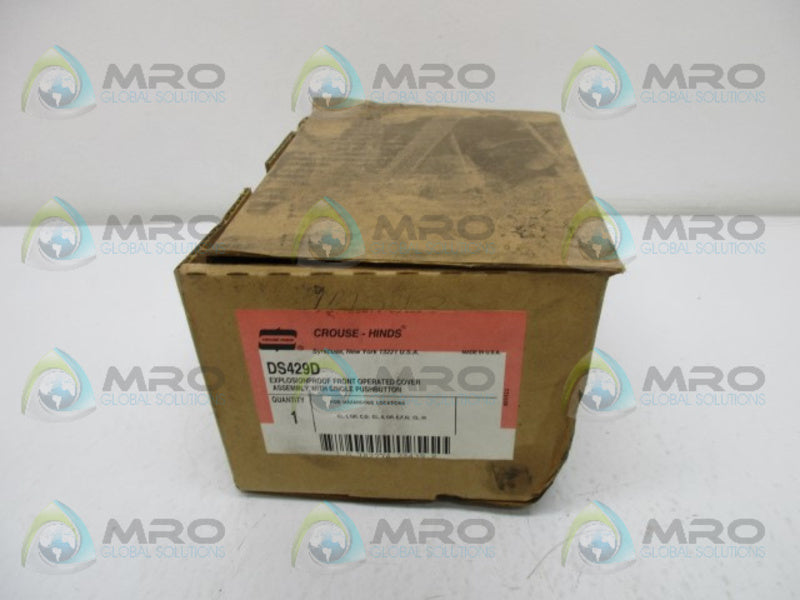 CROUSE HINDS DS429D GANG BOX ASSEMBLY W/ 1PUSHBUTTON  NSMP