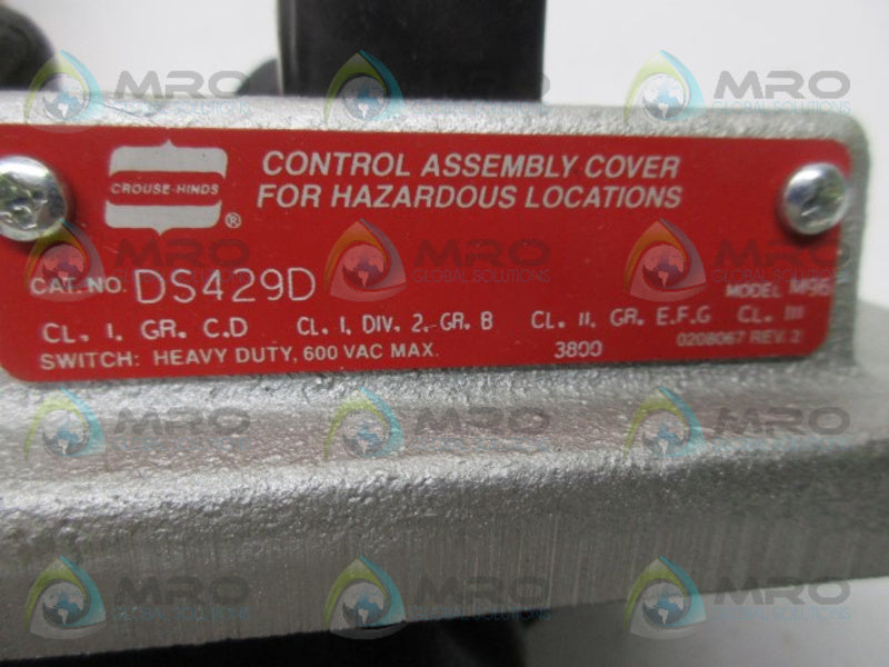 CROUSE HINDS DS429D GANG BOX ASSEMBLY W/ 1PUSHBUTTON  NSMP