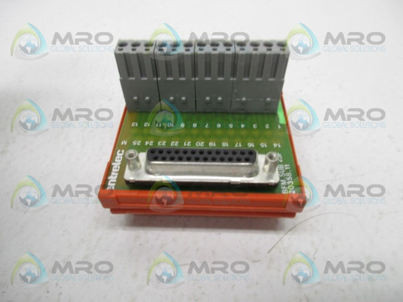 ENTRELEC BFM.SUB25F CONNECTOR INTERFACE SCREW CLAMP MODULE  NSNP