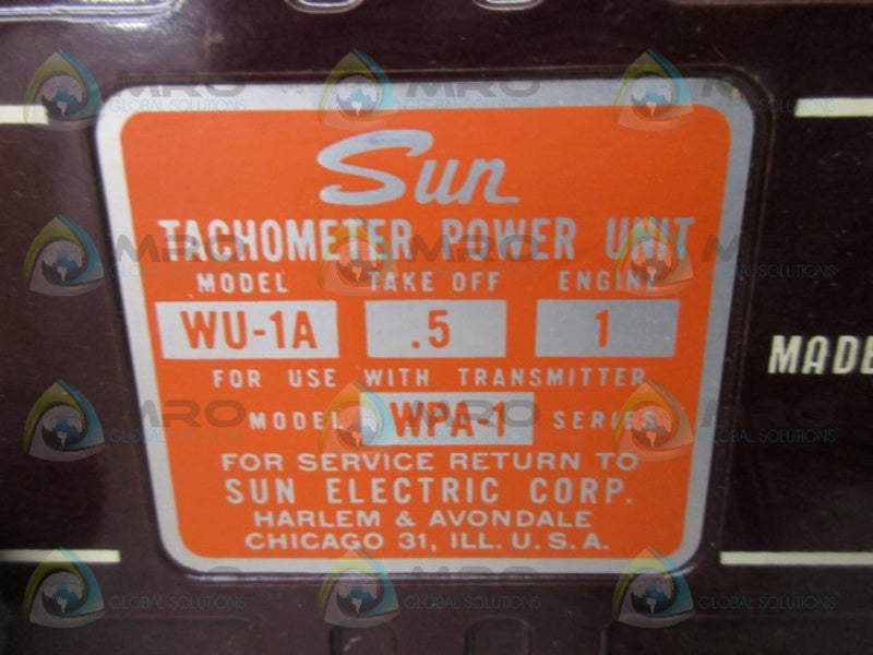 SUN WPA-1 TACHOMETER POWER UNIT  NSNP