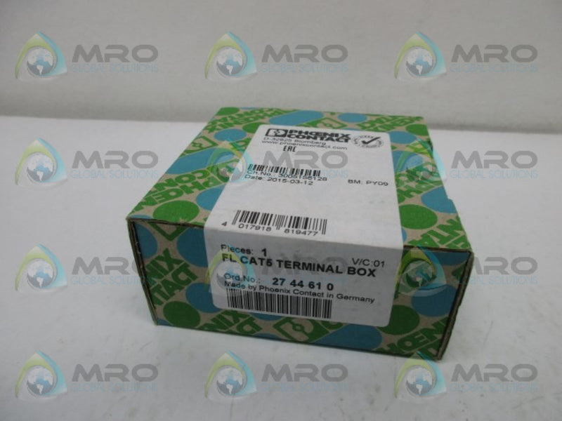 PHOENIX CONTACT FLCAT5 2744610 TERMINAL BOX * FACTORY SEALED *