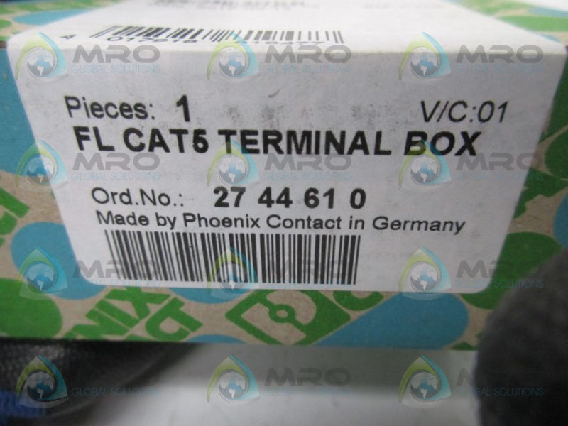 PHOENIX CONTACT FLCAT5 2744610 TERMINAL BOX * FACTORY SEALED *