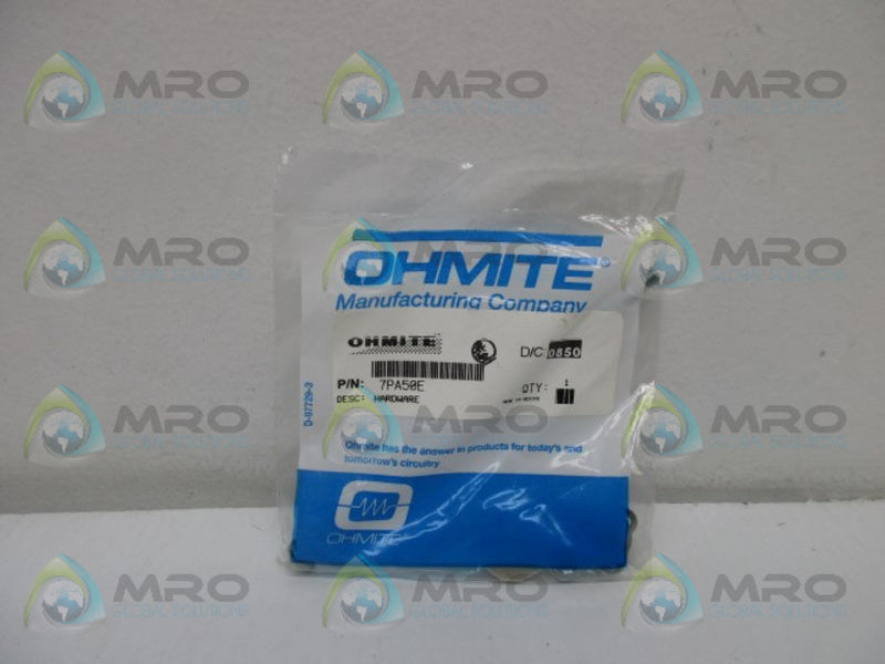 OHMITE 7PA50E HARDWARE * NEW IN FACTORY BAG *