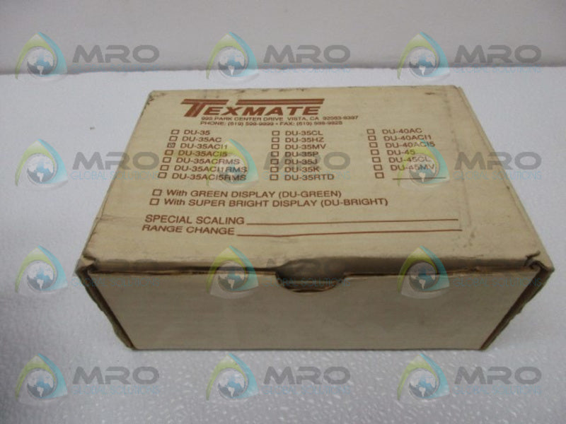 TEXMATE DU-35ACI5 METER 1-5AMP 3.5DIGIT  NSMP