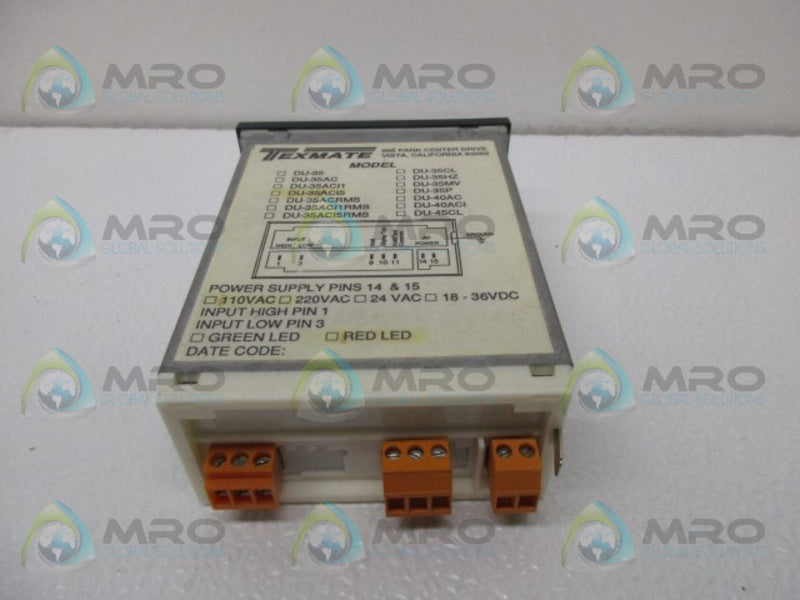 TEXMATE DU-35ACI5 METER 1-5AMP 3.5DIGIT  NSMP
