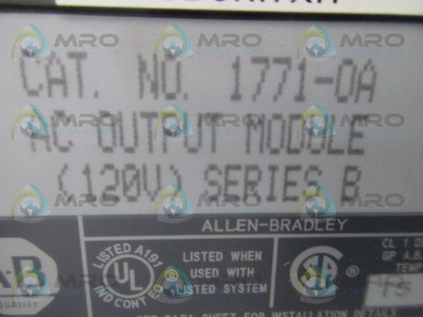 ALLEN BRADLEY 1771-OA SER. B  NSNP