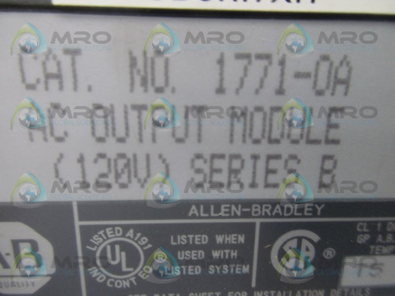 ALLEN BRADLEY 1771-OA SER. B  NSNP