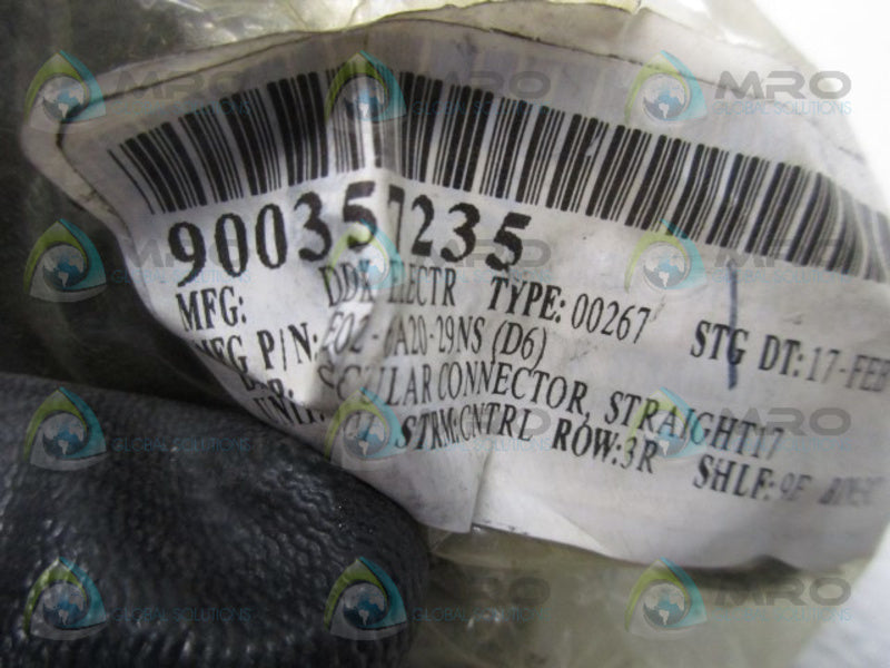 INDUSTRIAL MRO CE02-6A20-29NS CIRCULAR CONNECTOR * NEW IN FACTORY BAG *