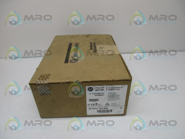 ALLEN BRADLEY 2711PC-T6C20D SER.D 6" ASSEMBLED TERMINAL DATE:2013 * FACTORY SEALED *
