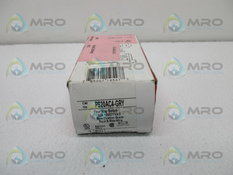 PASS & SEYMOUR PS20AC4-GRY 4 WAY SWITCH  NSMP