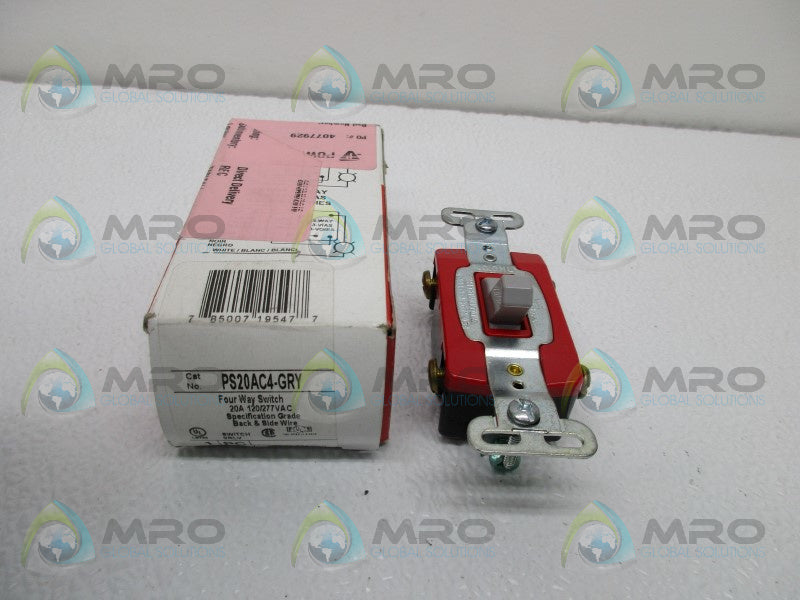 PASS & SEYMOUR PS20AC4-GRY 4 WAY SWITCH  NSMP